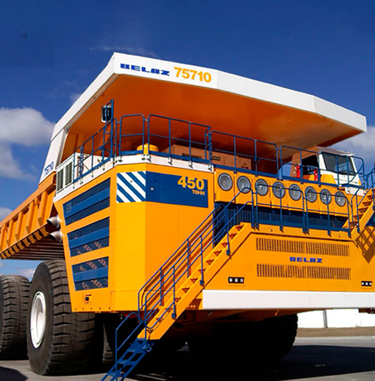 BelAZ 75710, obras en construcción, Chile, ayuda, construcción, proyecto, Santiago, hormigón, movimiento de tierra