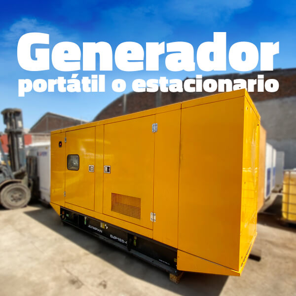 diferencias entre generador portatil y estacionario, maquinaria pesada, obra, construcción, Chile, máquinas para la construcción