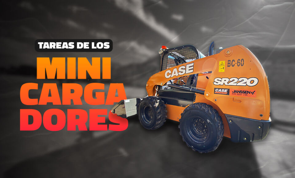 Las tareas del minicargador Case SR220 en la construcción