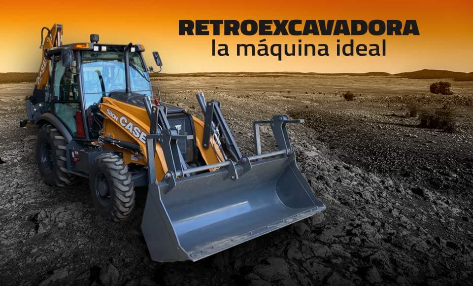 La retroexcavadora, la mejor y más aconsejada máquina para construir en terrenos inclinados