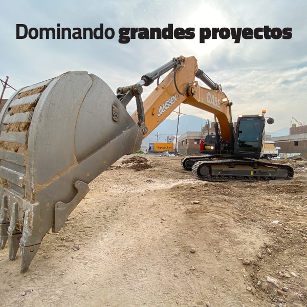 Excavadora de 21 toneladas. Aliadas estratégicas en grandes construcciones